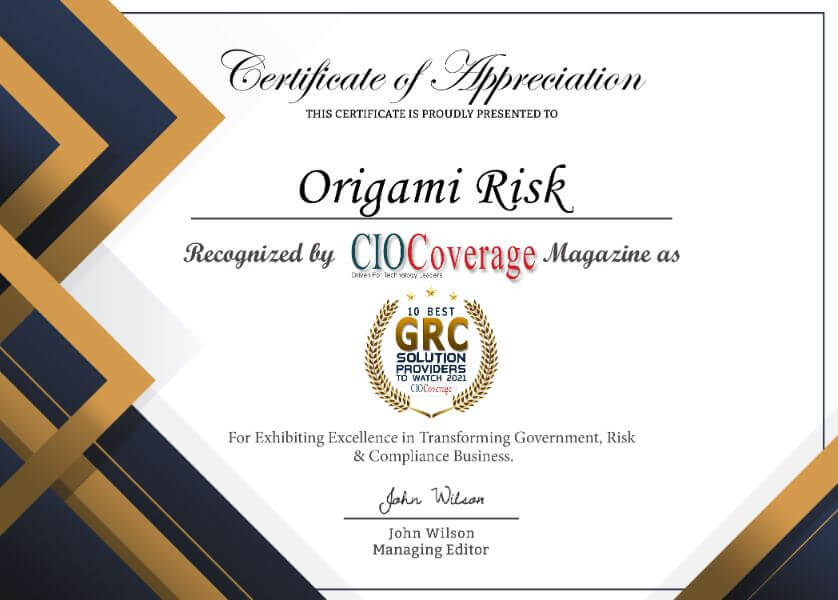 Origami Risk Integrated Insurance, Risk, Safety, and Compliance